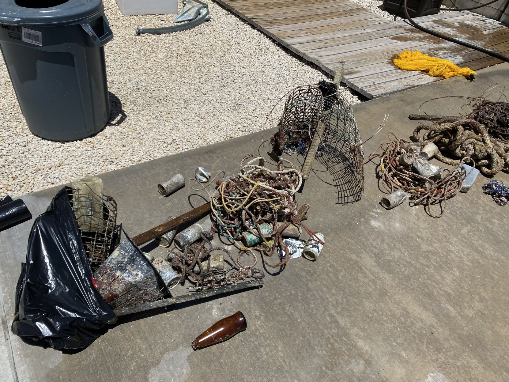 Horizon Divers clean-ups bring back a variety of debris.